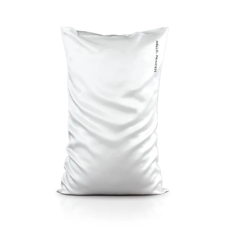 Custom silk pillowcase  Luxury Silk pillow case mulberry custom logo gift silk pillow case and bonnet set drop shipping