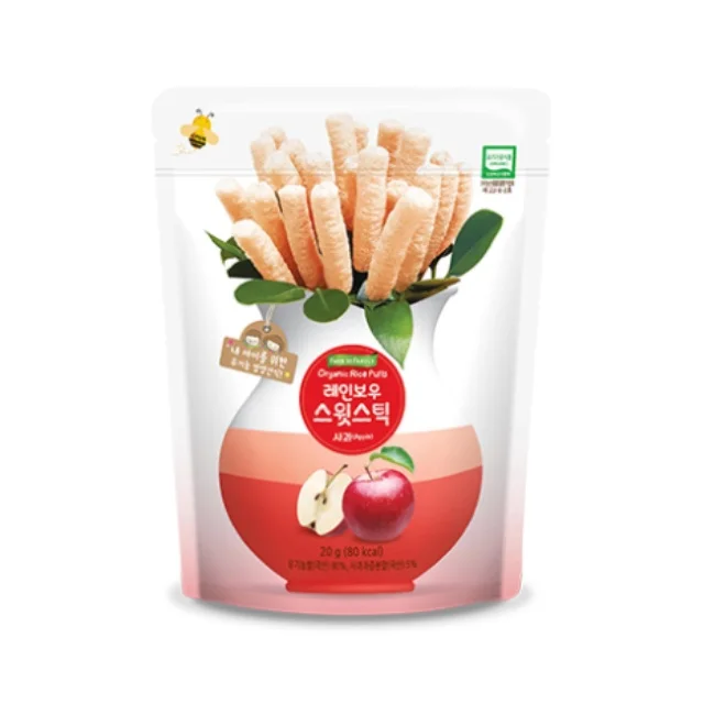 
Korean Rice Stick Organic Food Snacks Apple for baby made in Korea 