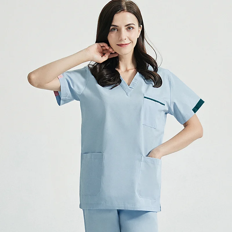 2021 Factory Supply Nurses Scrub Uniform Hospital Wrinkles Free Stretch Scrubs Jogger Sets