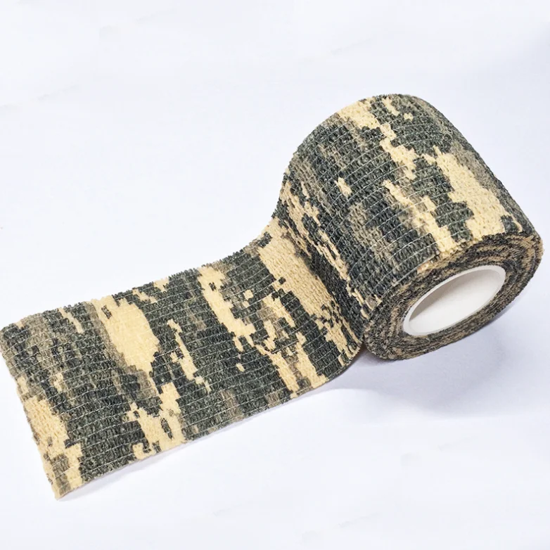 Size of 5 cm *450 cm Colorful Self Sticky cotton Elastic Bandage,camo tactical tape for hunting medical bandage