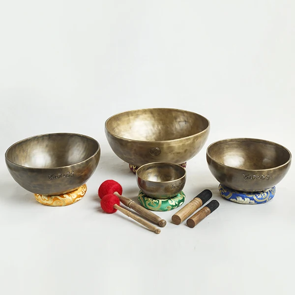 Top Selling Product Tibetan Singing Bowl Set-Meditation Sound Bowls Metal Crafts Tibetan Yoga Meditation Singing Bowl