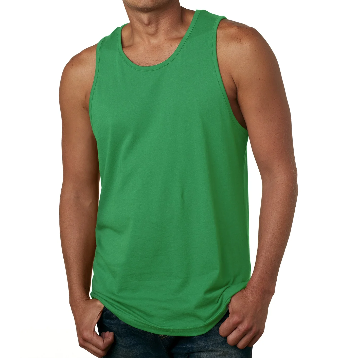 2021 Cheap Price Custom Summer Singlet Running Tops Cotton Men Gym Workout Tank Tops For Man From Bangladesh