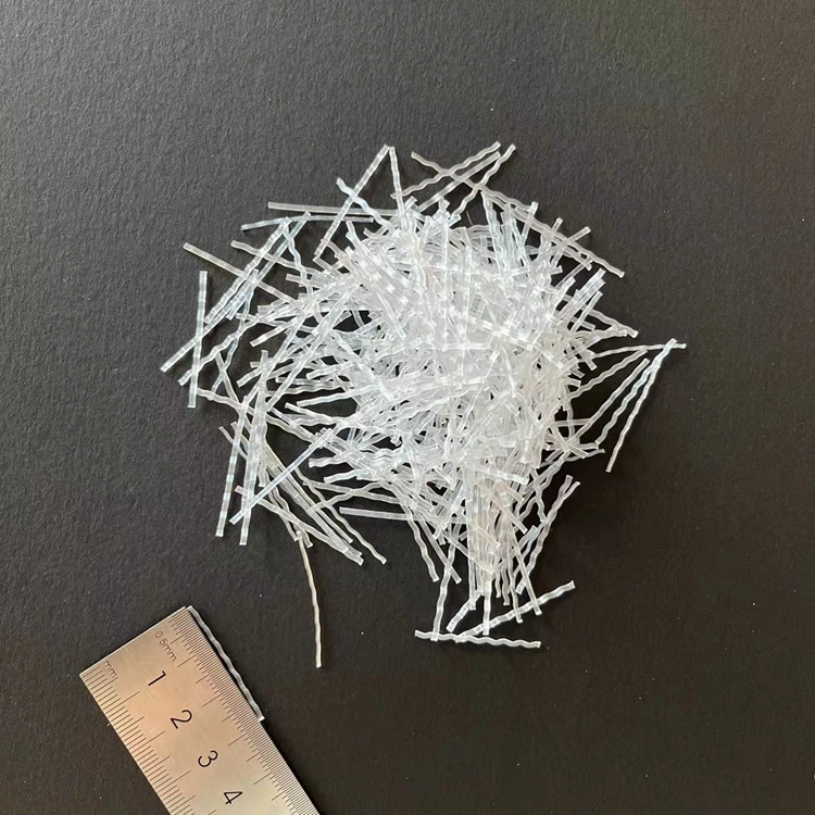 PP polypropylene material curved macro fiber for concrete macro synthetic fibres super high performance in concrete and mortar