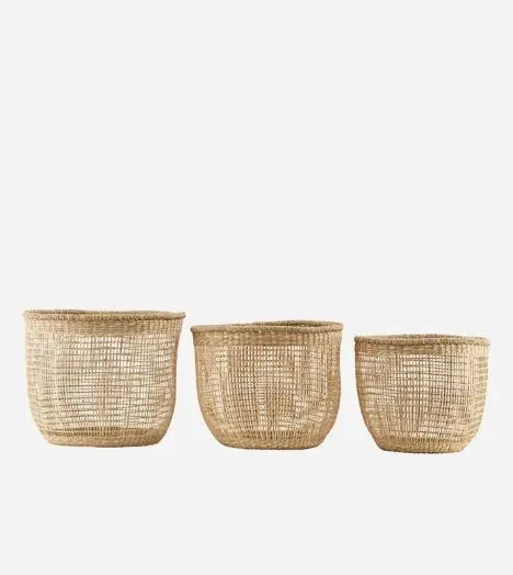 
Hot Trend in 2021 Natural Seagrass Storage Basket Recycle Rattan Storage Baskets Woven by Skillful Artisans Made in Vietnam 