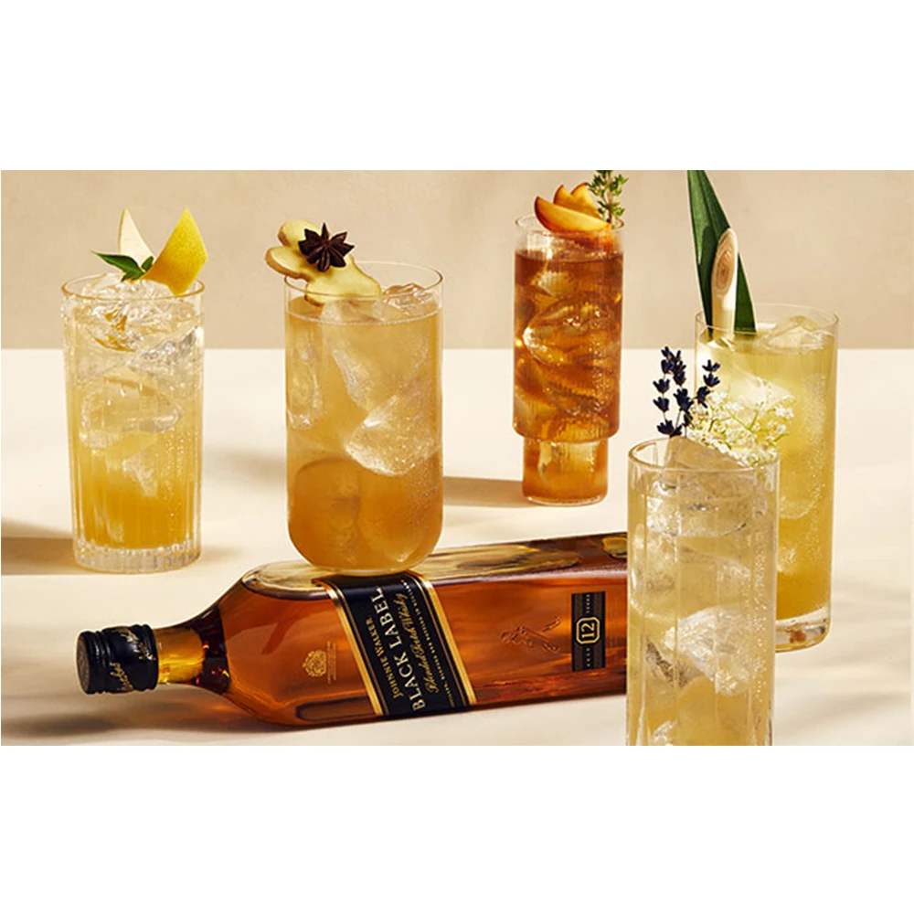 100ml Blended Black Label Whisky JW Scotch 40% Alcohol in Full Rich Notes of Wood Smoke Dry Spice