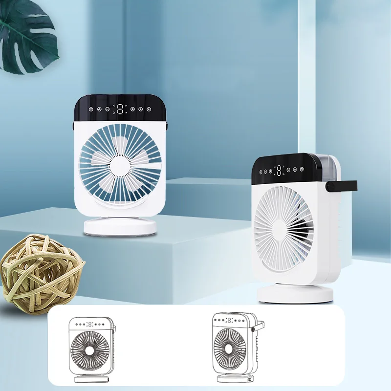 Smart Mini Air Circulation Fan with RGB Lights USB Connection