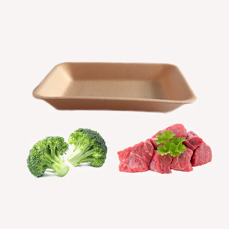 PLA Biodegradable Plastic Foam Tray Supermarket Packing Meat Vegetable Fish Food Packaging Tray