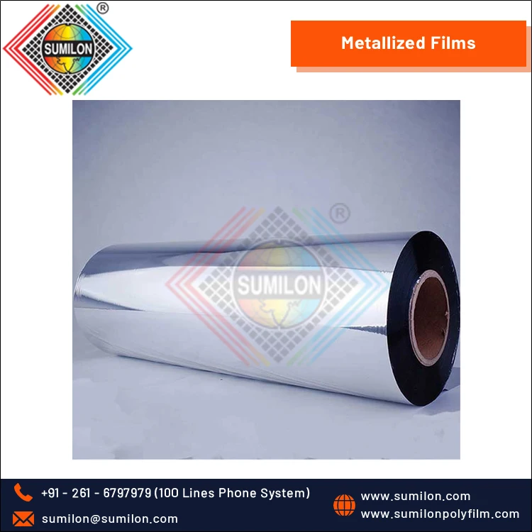 Durably Durable Chemically Coated Metallized Polyester Film Experts in Printing Coating Lamination Indian Vendor Food Packaging