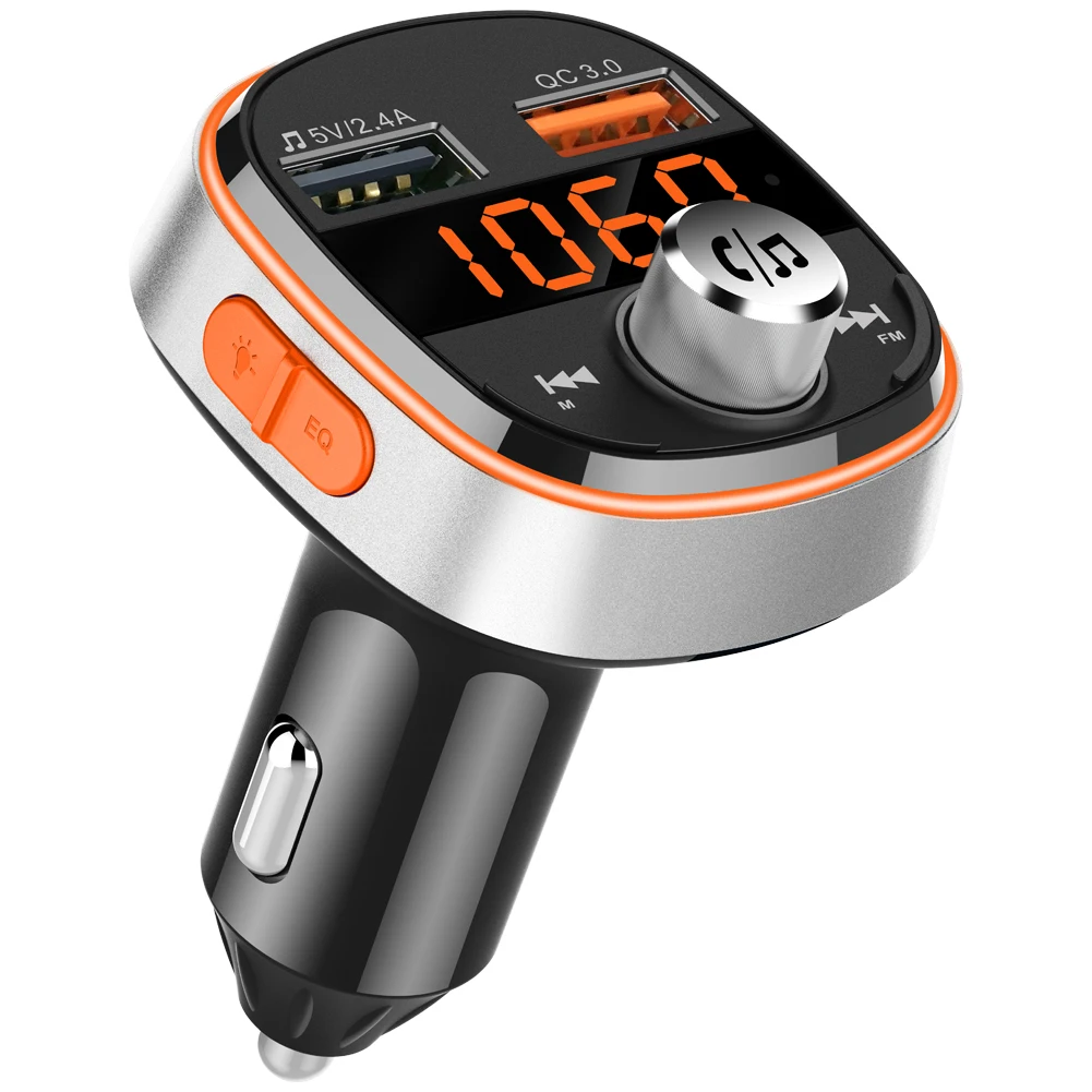 Best selling car Fm Transmitter Bluetooth FM transmitter Car Mp3 Player dual usb car charger BC51