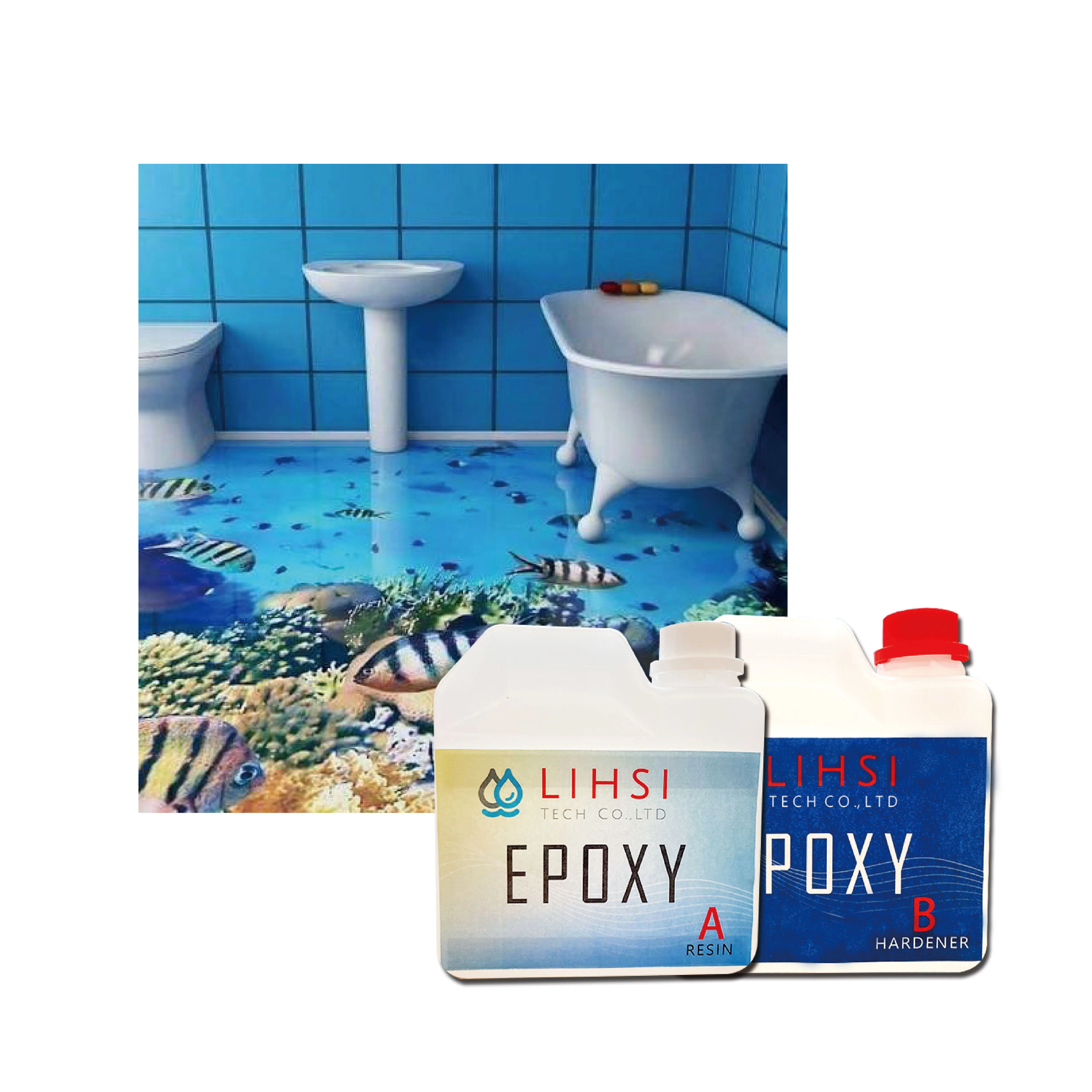 
Lowest Price AB Adhesive 3D Epoxy Resin for Floor 