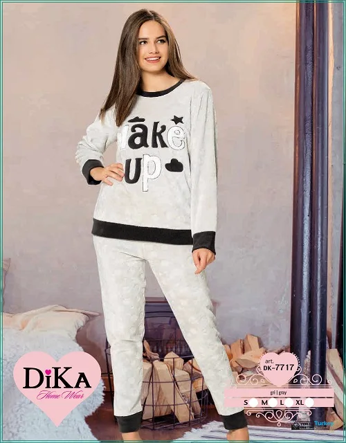 Turkish wholesale 100% polar winter pajamas