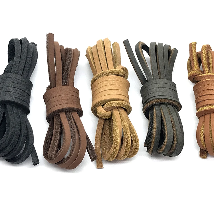 Manufacturing Wholesale custom made shoe laces leather