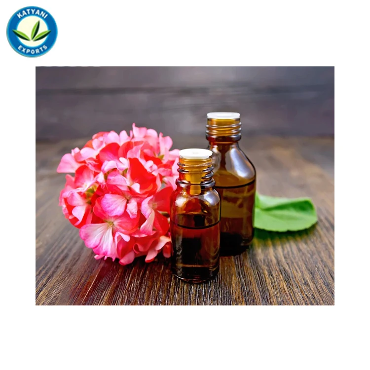 OEM Manufacturer Best Quality 100% Pure Organic Natural Geranium Flower Essential Oil from India