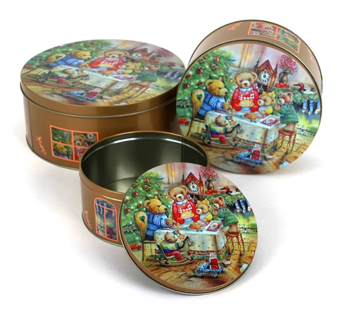 
set of tin metal can/box ,food grade for tea/coffee/coffin/chocolate/cake/candy/toys/stationery 