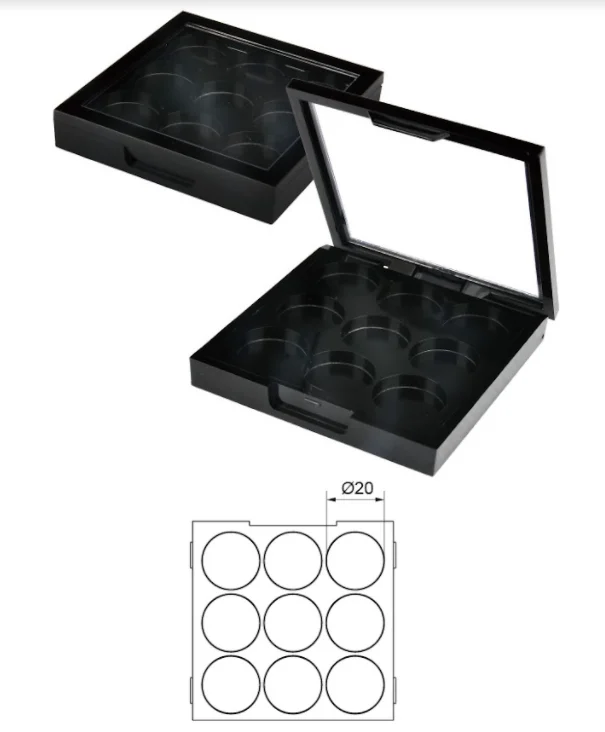 Eye Shadow Set Eye Shadow case Eyeshadow palette private label makeup Contour compact empty blush compact powder case (A-83-1)