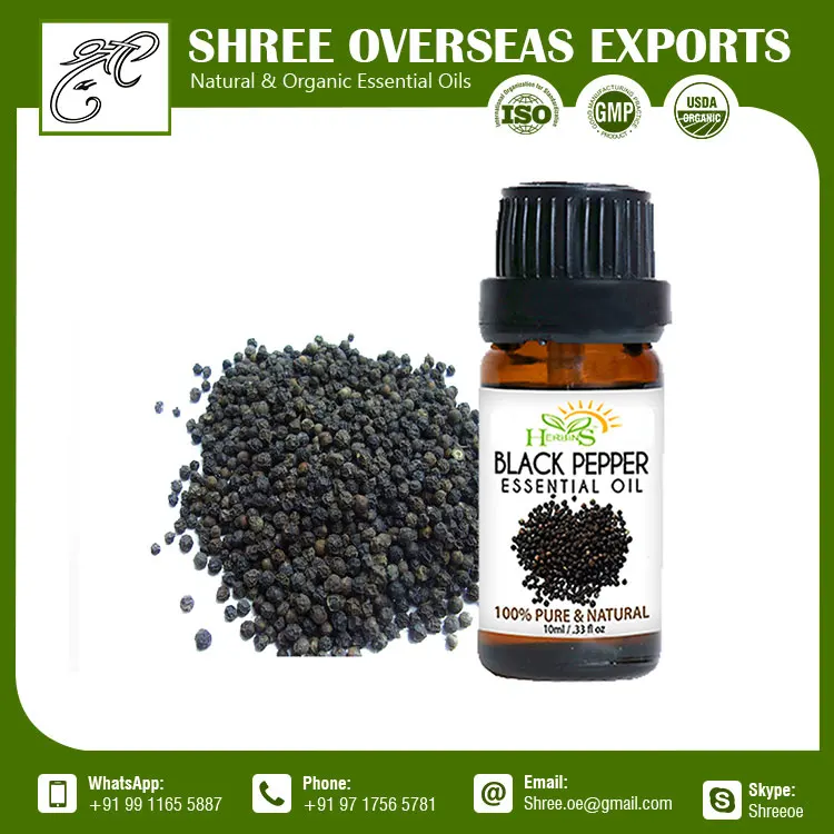 Custom Packaging Organic Black Pepper Oil India
