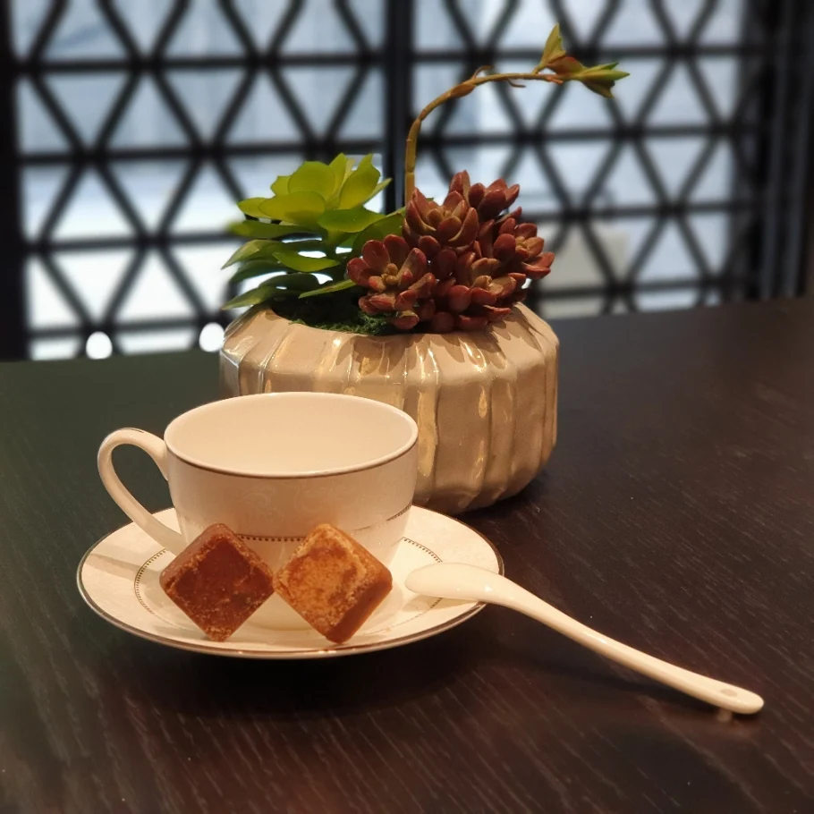 Натуральные изысканные кубики для чая из коричневого сахара, меда, хризантемы