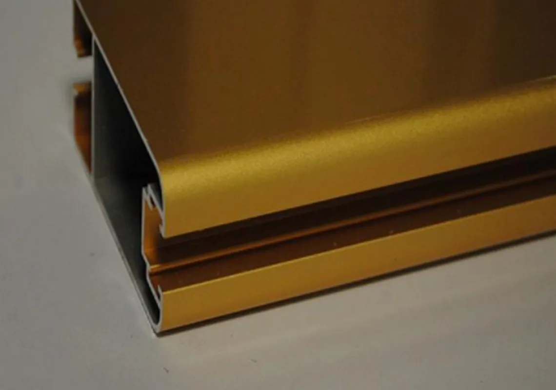 shine gold aluminum profiles at good price from zhonghao company
