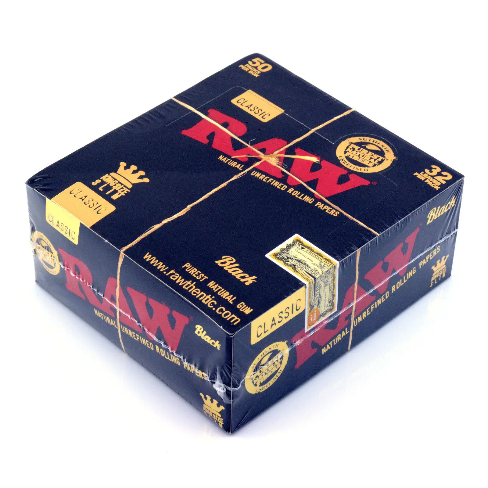 
RAW CLASSIC ROLLING PAPERS KING SIZE SLIM WITH FILTER TIPS FULL BOX ORIGINAL NEW 