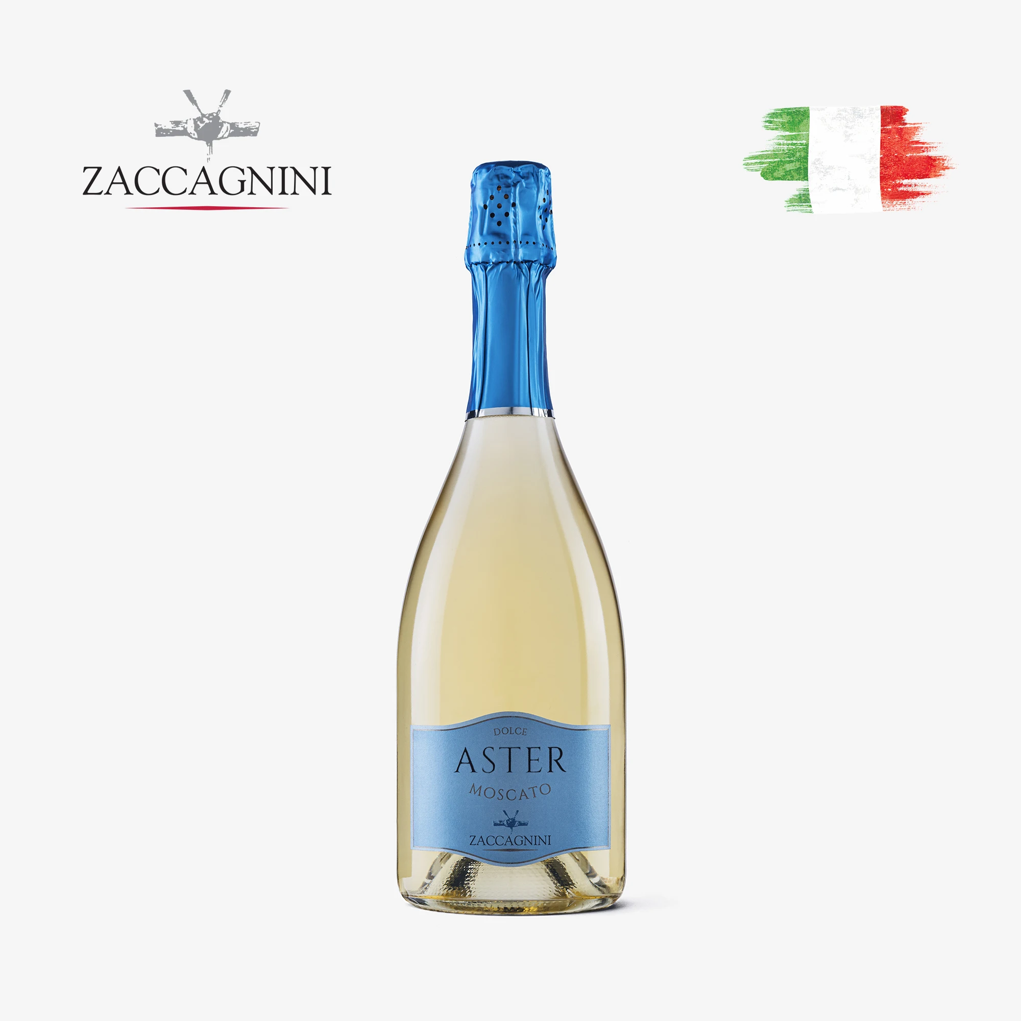 Итальянское Сверкающее вино | Zaccagnini Aster Москато сверкающее 0 75 л Высококачественное Сделано в