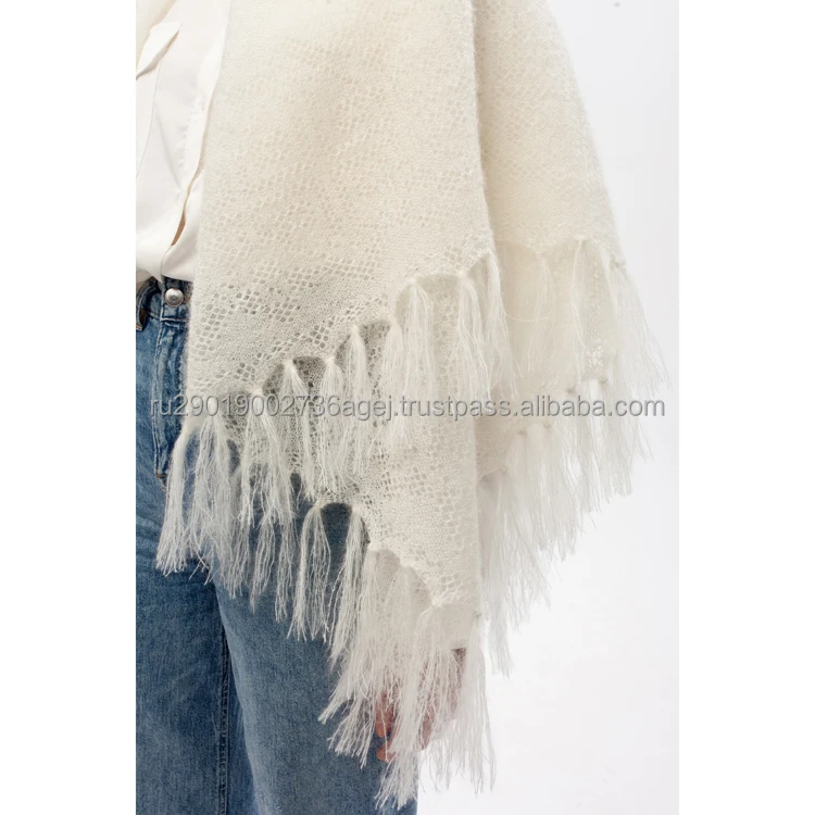 Высококачественная Женская Вязаная Шаль для холодного сезона, изготовлена из высококачественного козьего пуха, вязаные шали от производителя