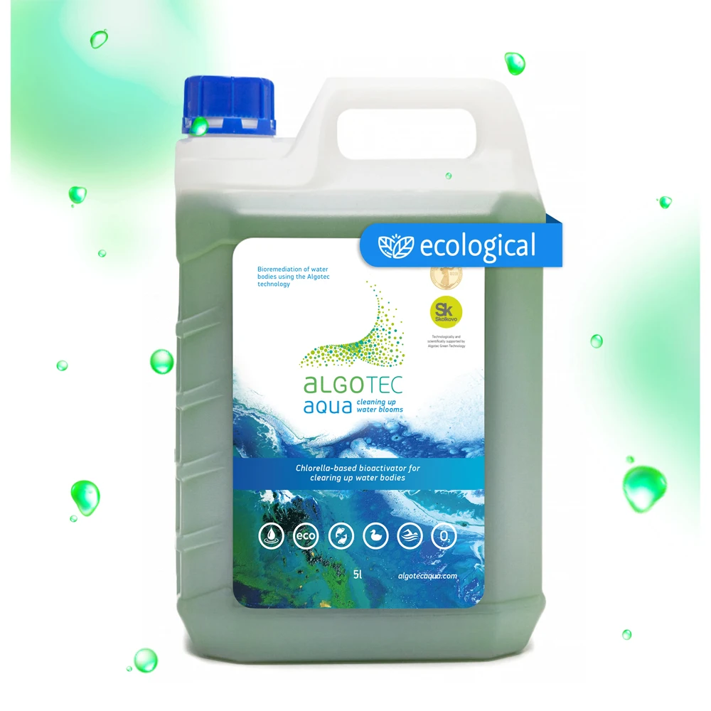 Suspension Fertilizer for Natural/Artificial Water Objects, Chlorella Microalgae Aquaculture, Bioremediation of Waterbodies