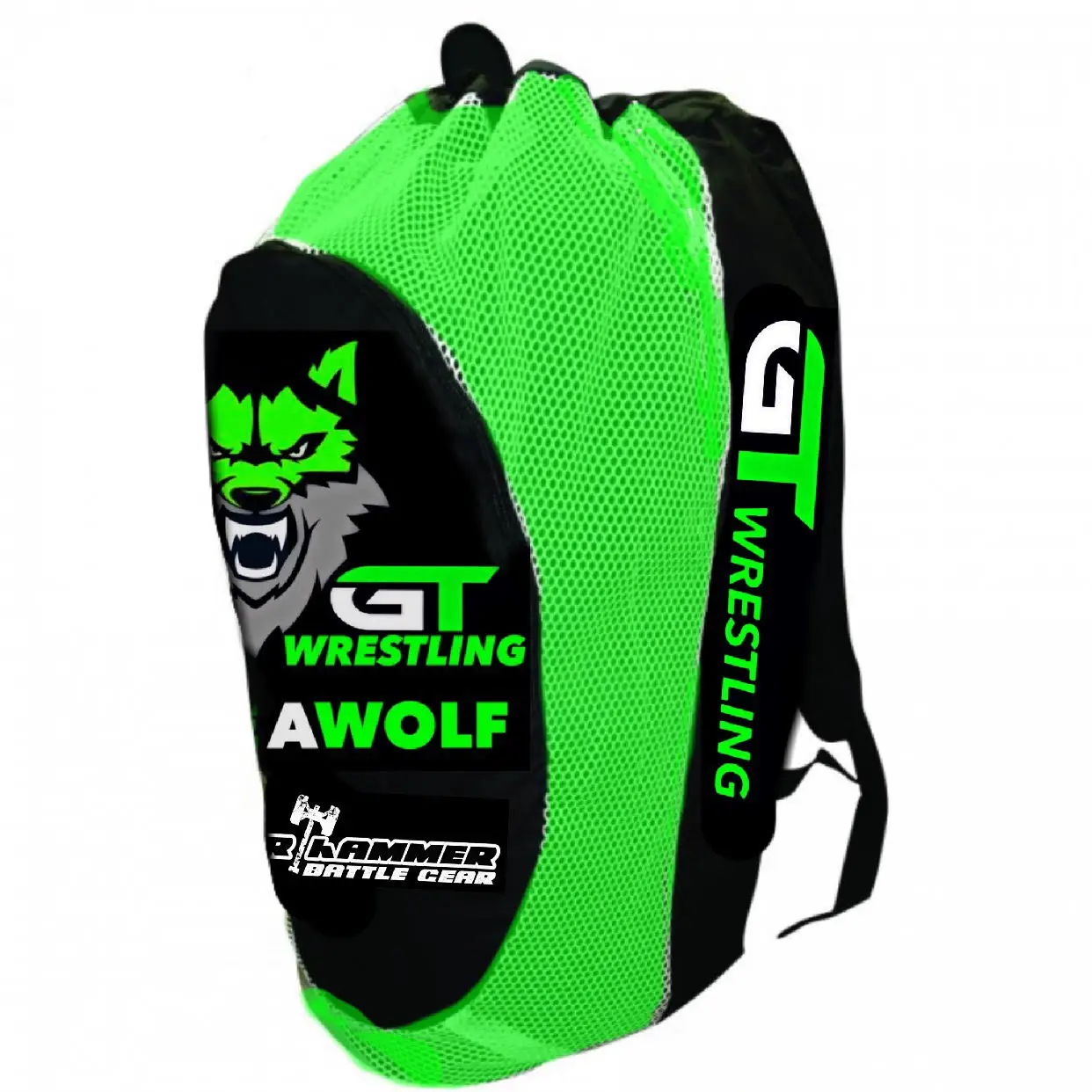 600d polyester backpack for Wrestling with team logo printing Low MOQ