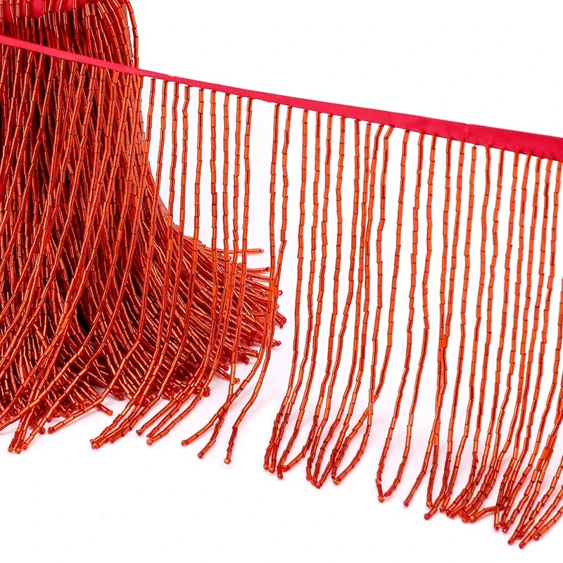 Best Quality Customize Tube bead Fringe Hanging Tassels