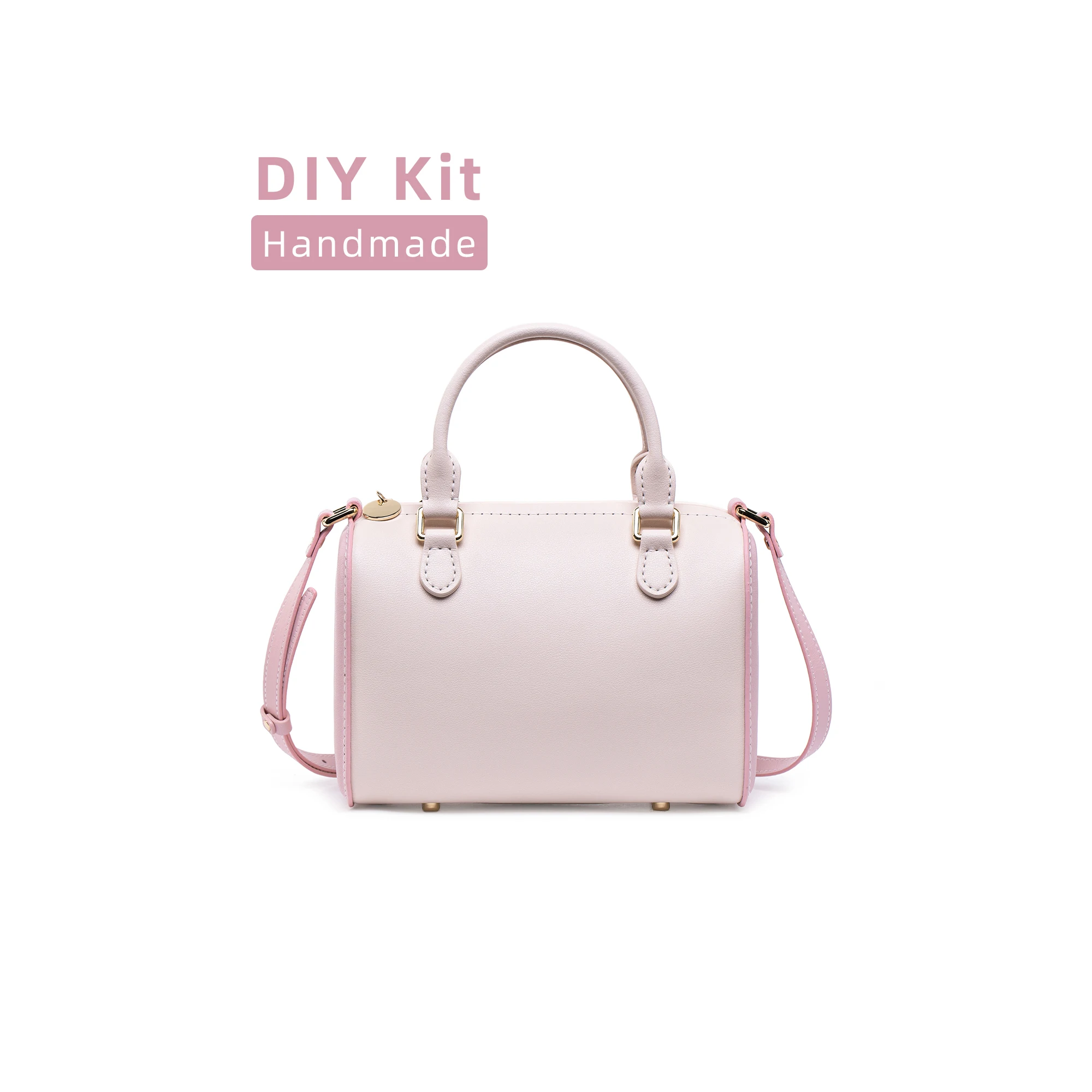 DIY Handmade Bag Kits Designer Boston Pillow Leather Shoulder Travel Bag  Fashion And Vintage  Leather Ladies  Handbags