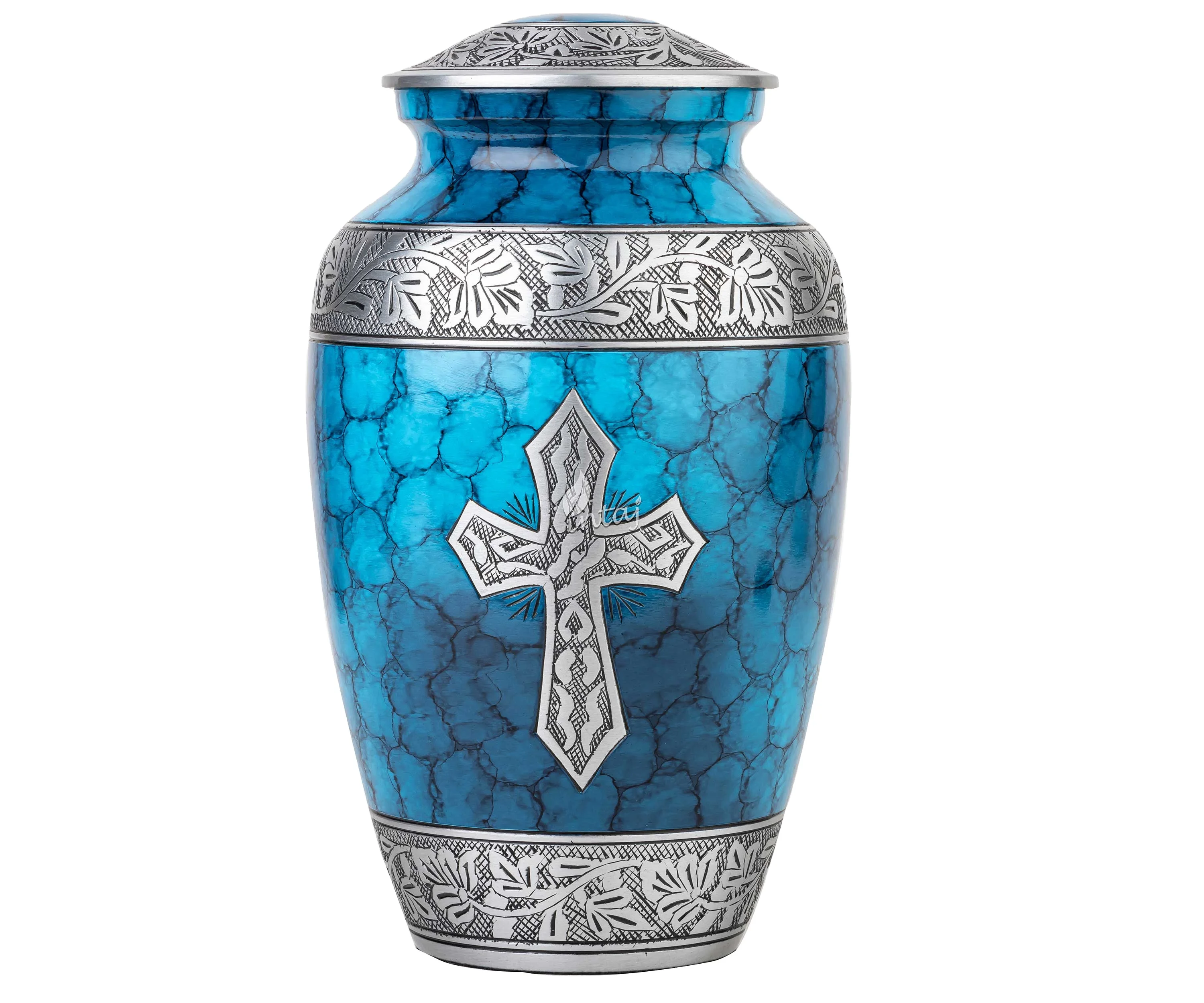 Резная Крестовая урна для кремации для людей-большие похоронные урны для взрослых ручной работы-звезда из Индии