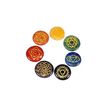 Spiritual Healing Seven Chakra Reiki Set  Natural Stones Best Quality Natural Healing Stone Energy Stone