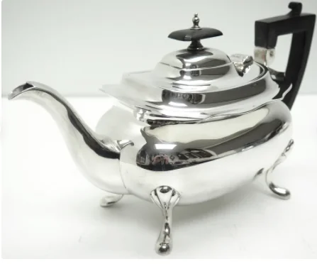 Современный EPNS золотой Латунный Чай Кофе Кава набор с 3 горшками блестящий никель для сервировки подарков наборы на свадьбу фирменный домашний декор