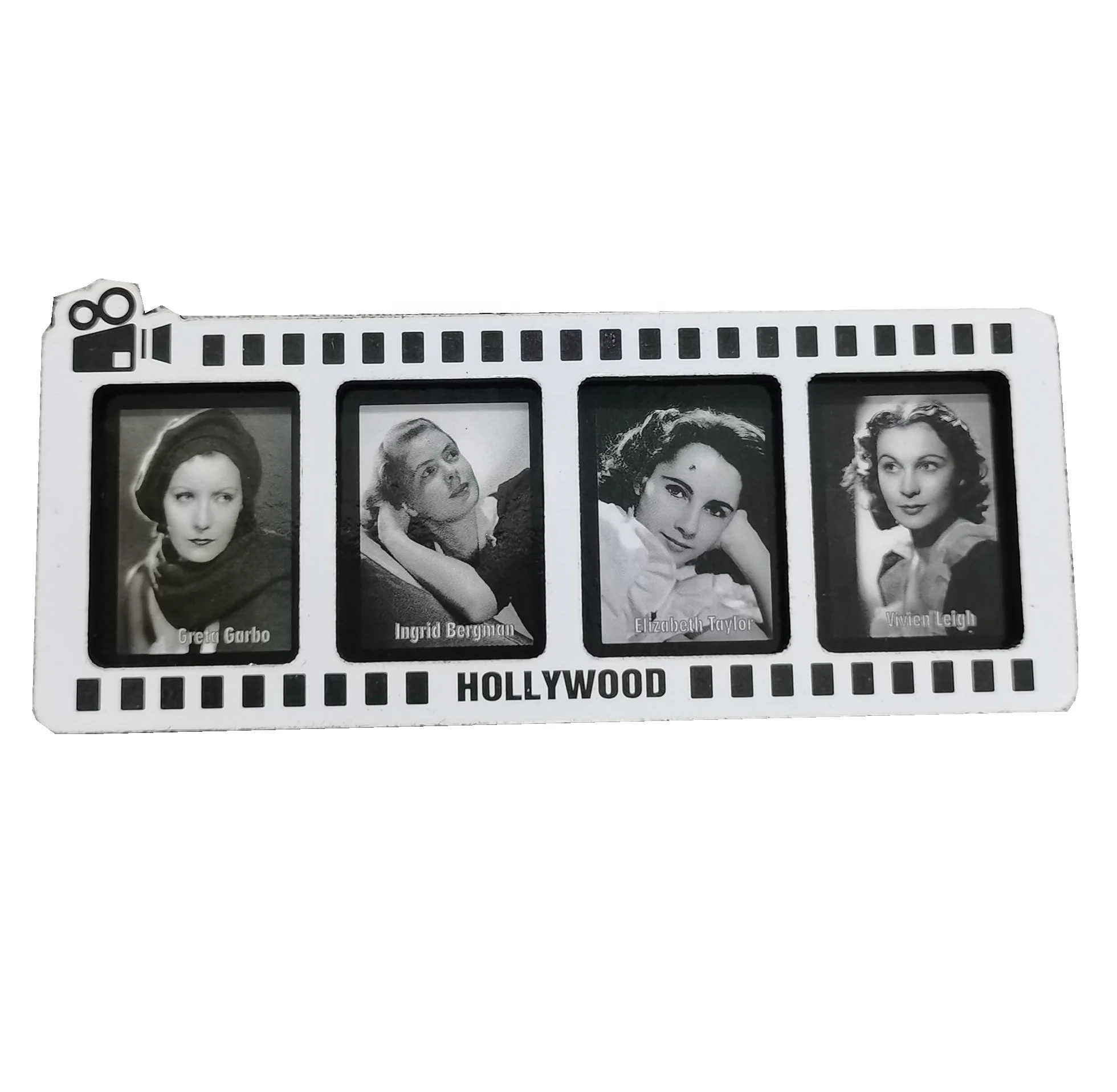 Hollywood wooden magnet,Vintage movie stars souvenirs,home decoration sticker,Greta Garbo,Ingrid Bergman,Elizabeth Tayler,Vivien