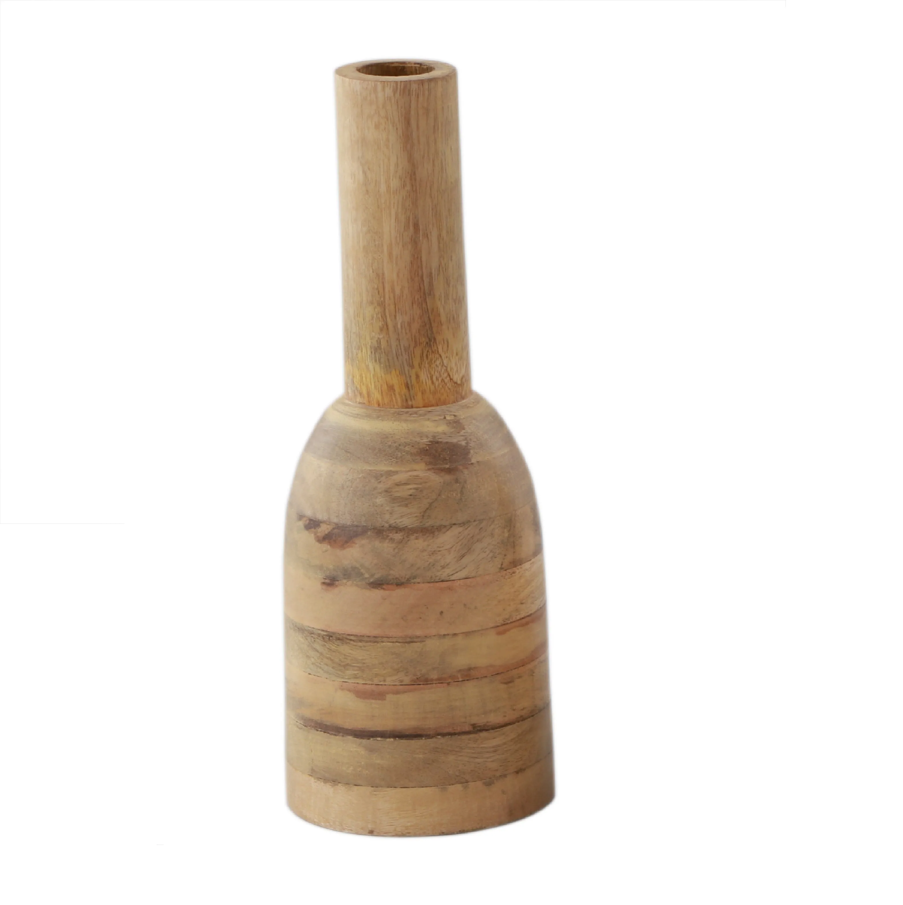 Wholesale And High Quality Wooden Flower Pots Natural Wood Flower Vases Made In India Wooden Flower Vase For Decoretion