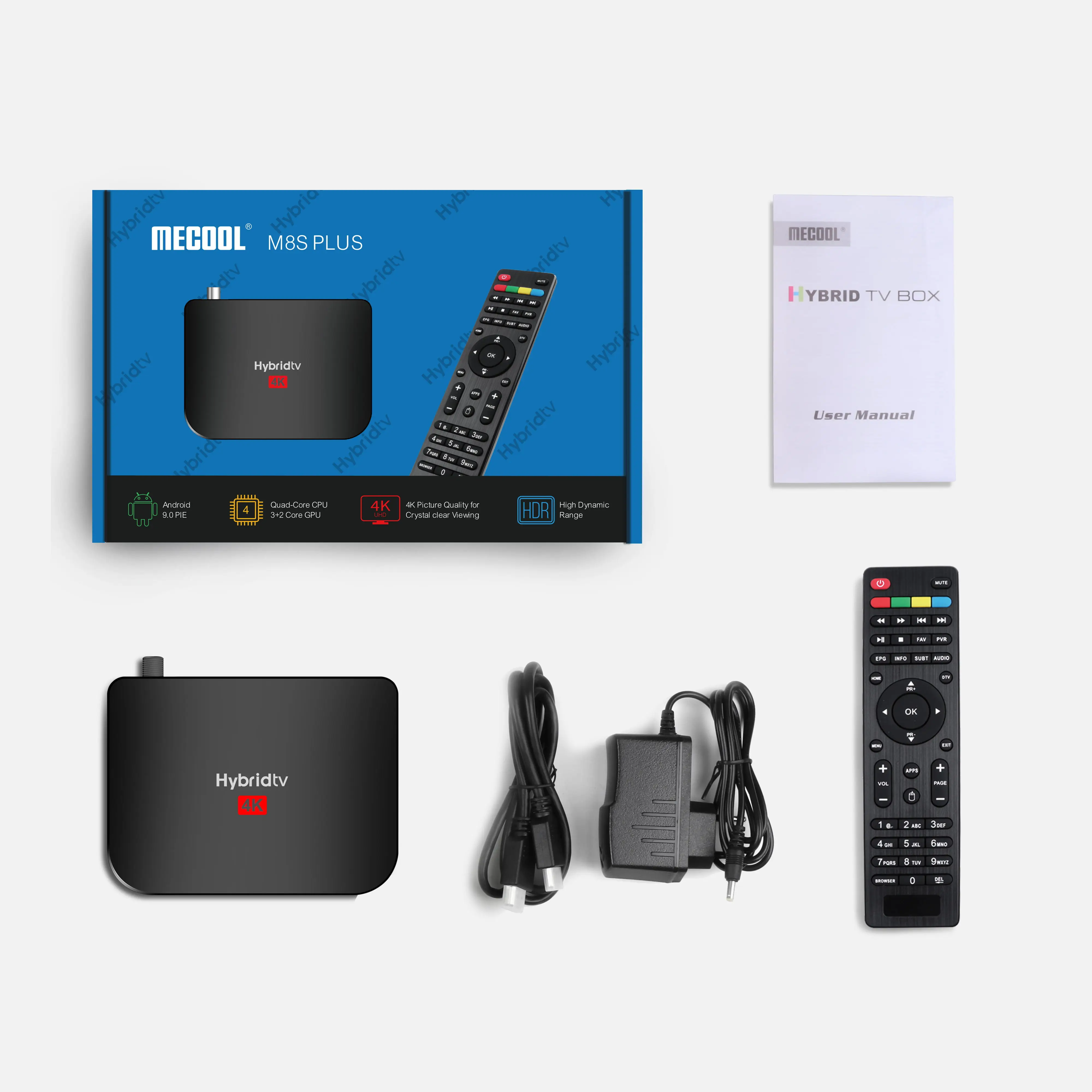  Оптовая продажа MECOOL M8S PLUS DVB T2 Amlogic S905 H.265 Android 4K гибридная ТВ-приставка интернет цифровой спутниковый