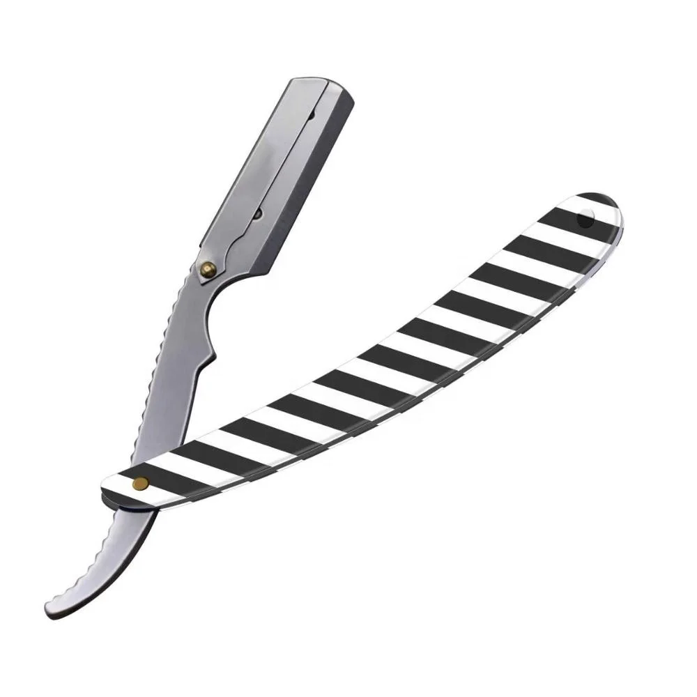 New Design Stainless Steel Straight Single Blade Barber Shaving Razor Private Label Men Shaving With Logo Offer