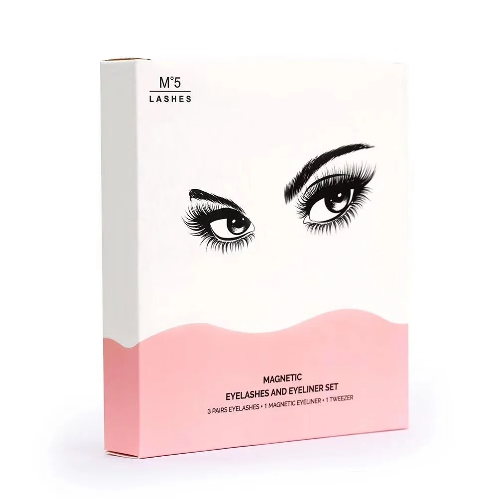 Guangzhou best selling magnetic eye lash custom black magnetic false eyelashes with eyeliner