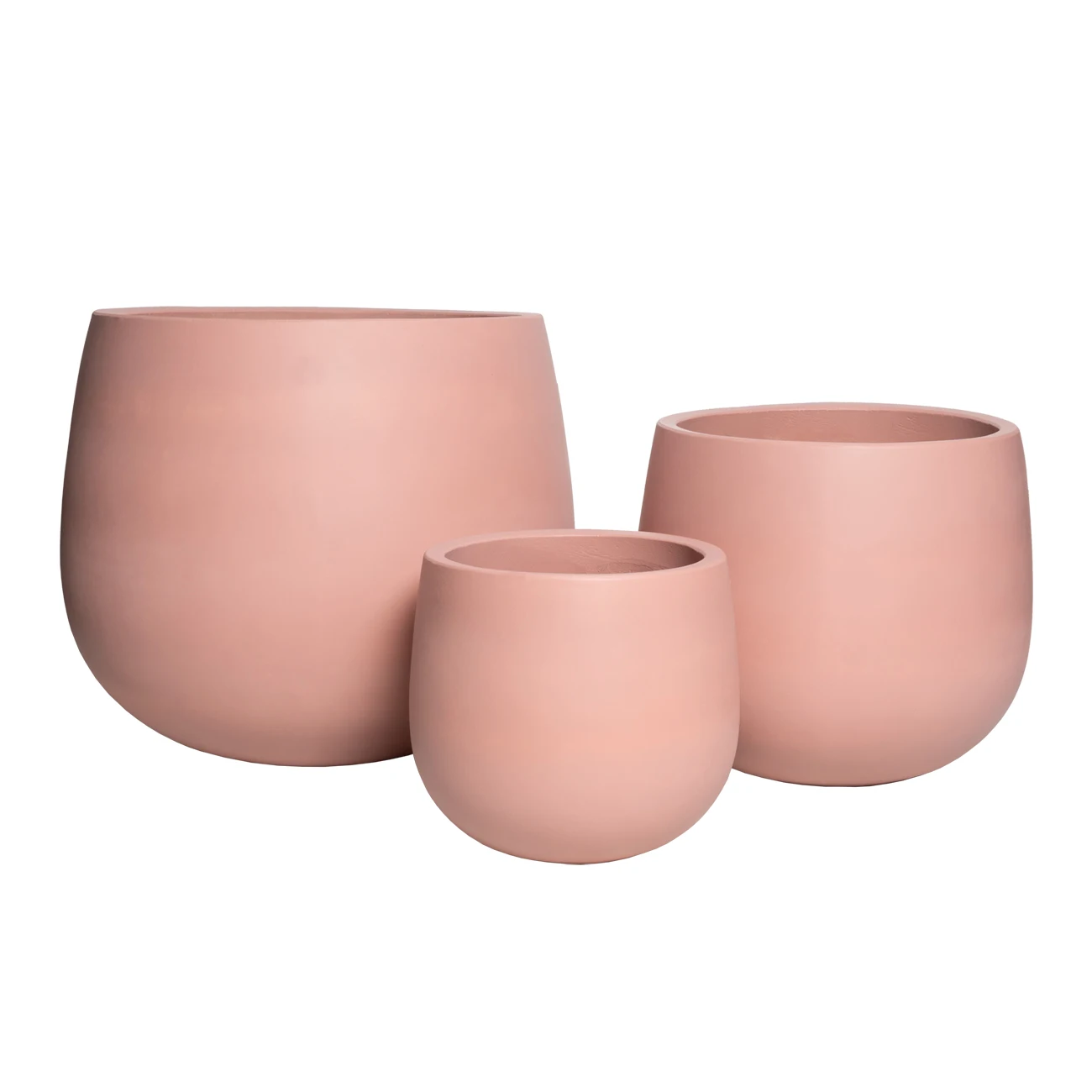 Rectangular planter vases different size for table using ceramic painting color fiberglass material