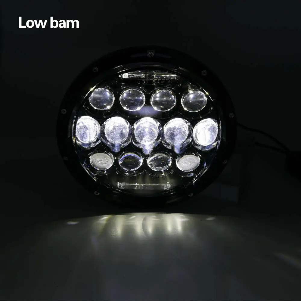 75 Вт 7 дюймов круглые светодиодные фары для джипа Wrangler JK по низкой цене с высоким ближнего и дальнего света DRL