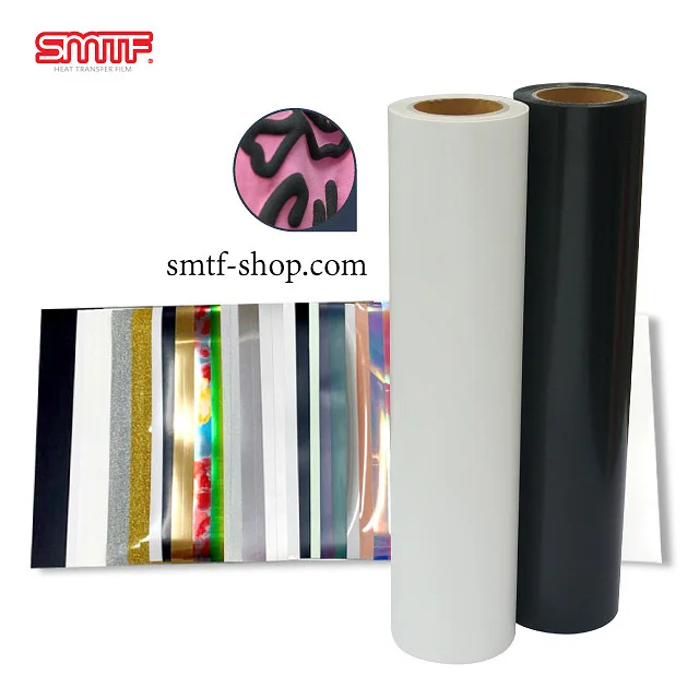 SMTF PUFF PU HTV Heat Transfer Vinyl for garments and easy weeding, Assorted colors made in Korea