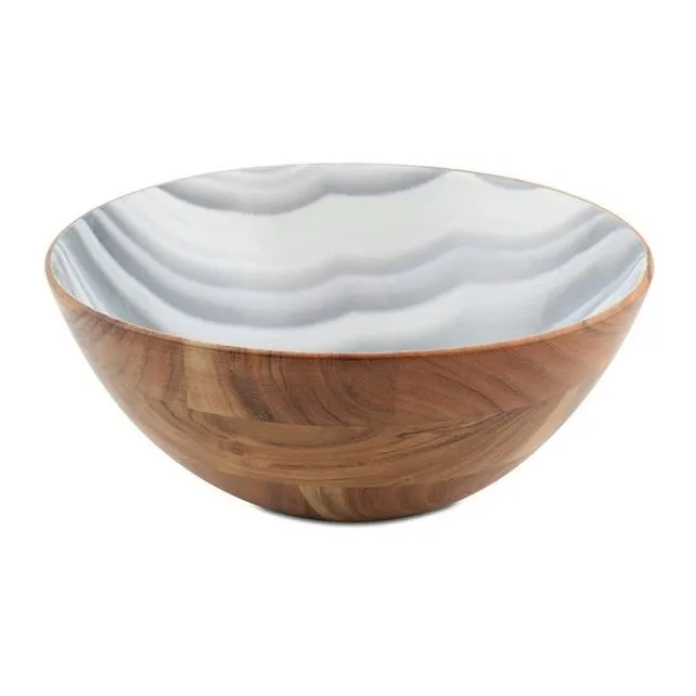 Premium Handmade Natural Mango Wood Bowls Wooden Home Decorative Table Bowl With Holes for Food