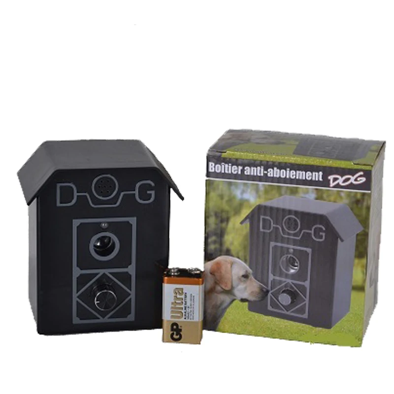 Pet products rainproof Outdoor dog repeller ultrasonic dog barking control deterrent for dogs