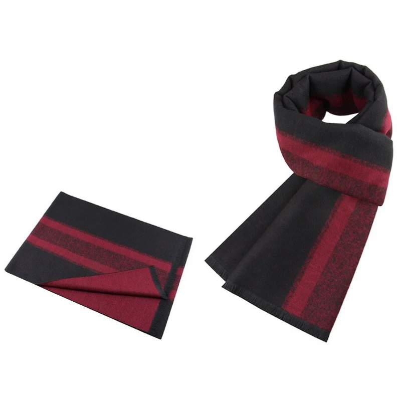 
Зима 2020 основовязаные теплые клетчатые мужские шарфы 