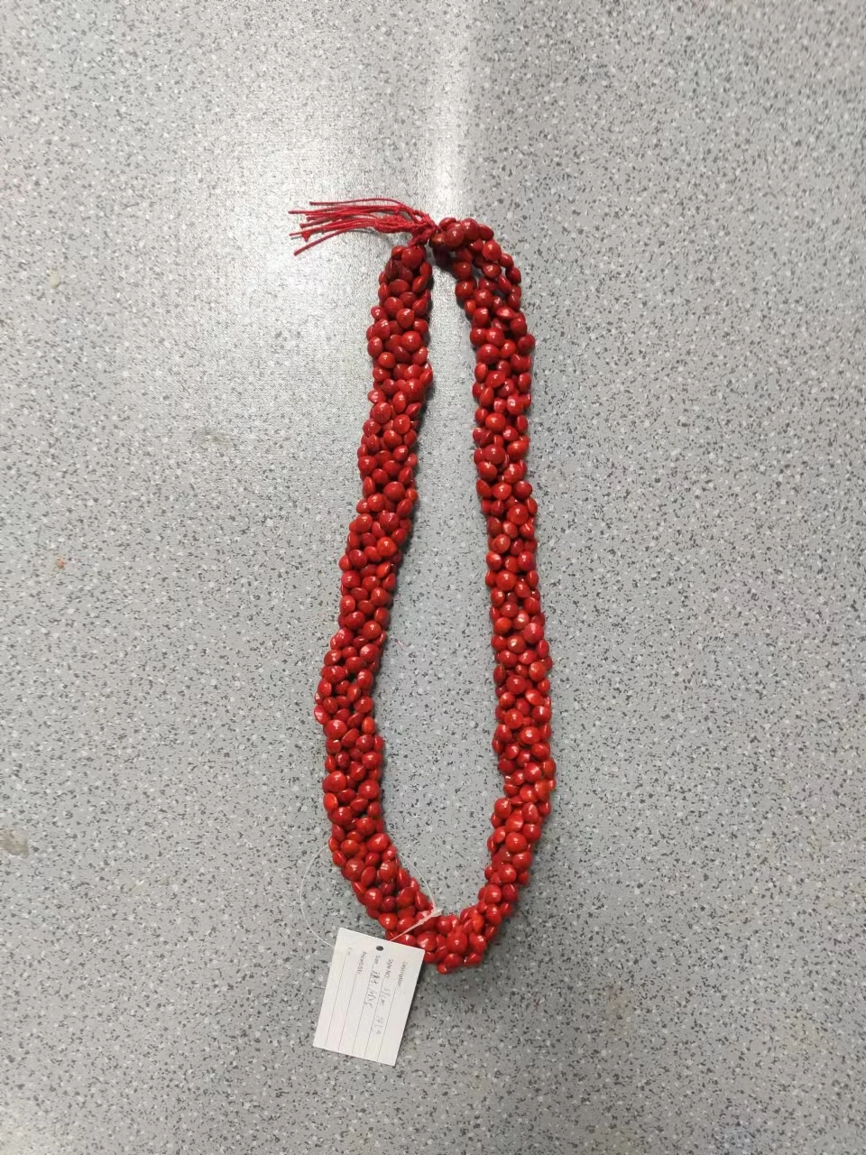 Wholesale Natural Bodhi Necklace Red Beans Acacia Beans KN-jn002 Kukui Leis Fashion Jewellery Wearing