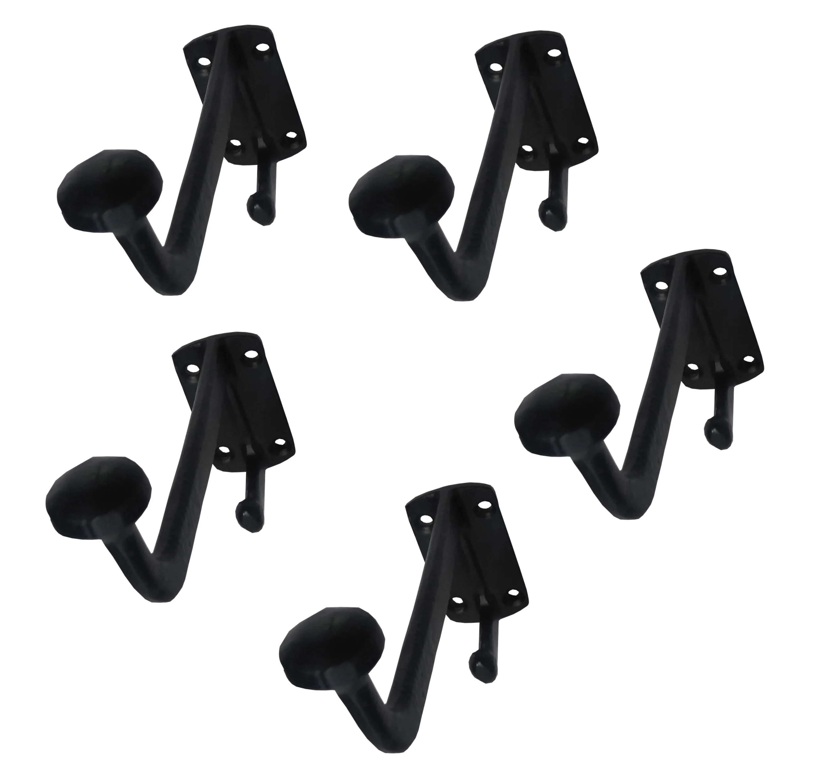Decorative Rustic Cast Iron Wall Mounted Coat Hooks Hats Towels wall hooks with long neck at the lowest price