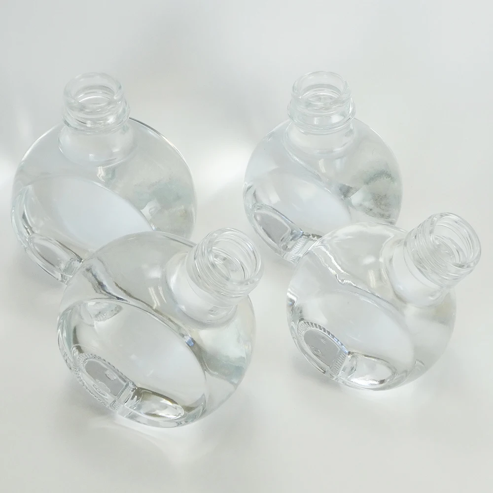 Japan High Transparency Screw Sealing Small Round Honey Glass Jar