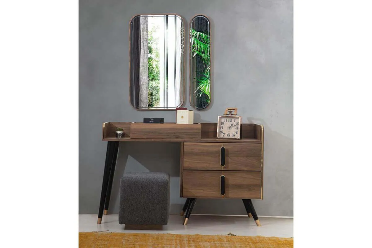 Bedroom Set Wardrobe Chest of Drawer Mirror Bed wth Storage Night Stand Modern istanbul style home living furniture (iDER Megan)