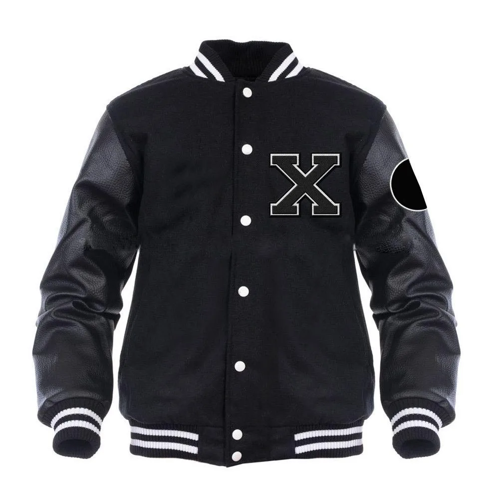 2022 Custom Logo Embroidery Patches Winter Jacket Fleece Wool Letterman Bomber Varsity Jackets For Men