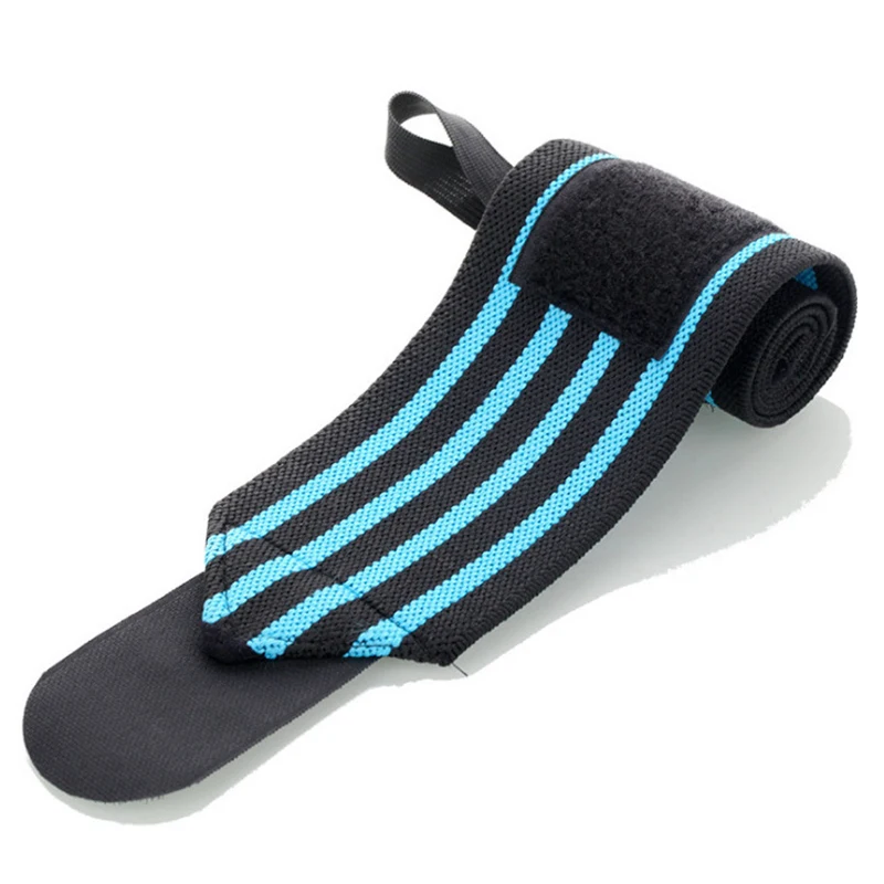 GAF Custom Sports Elastic Stretchy Weight Lifting Wrist Support Wrap Band Gym Strap W Raps