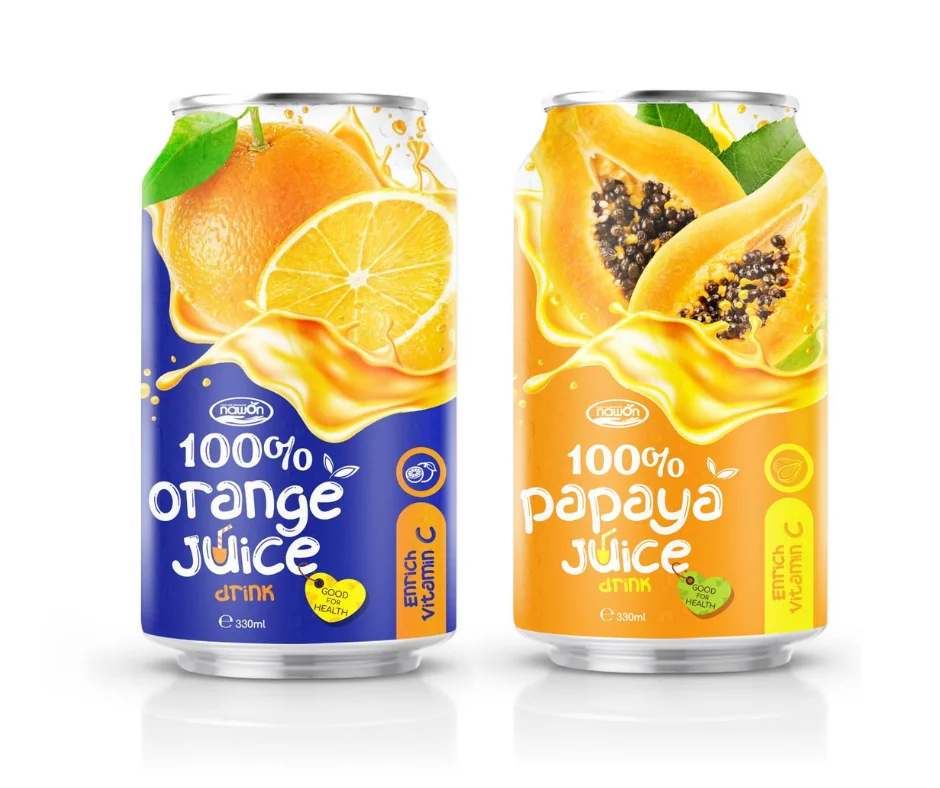 Оптовая продажа 100% свежий апельсиновый сок банка навон USDA Органическая 330 мл